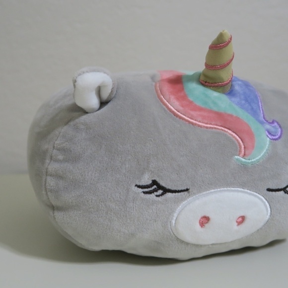 Kellytoy Squishmallow Stackable Teresa the Unicorn Gray Plushie Rainbow 8 Inches - Picture 2 of 9